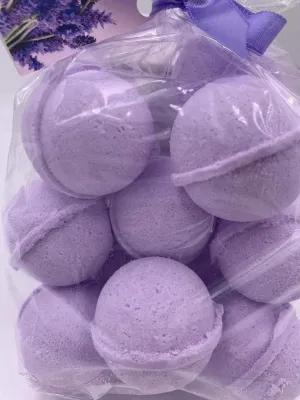 SpaPure TASSIE LAVENDER Bath Bombs - 14 Bath Fizzies made with Shea, Mango and Cocoa Butter, Ultra Moisturizing (12 Oz) Great for Dry Skin, All Skin Types (Tassie Lavender FBA)