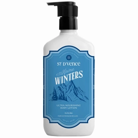 ST. D'VENCE Winter Edition Daily Moisturizing Body Lotion With Tea Tree Oil & Shea Butter for Dry Skin | Paraben & Mineral Oil Free | 10.14 Fl. oz