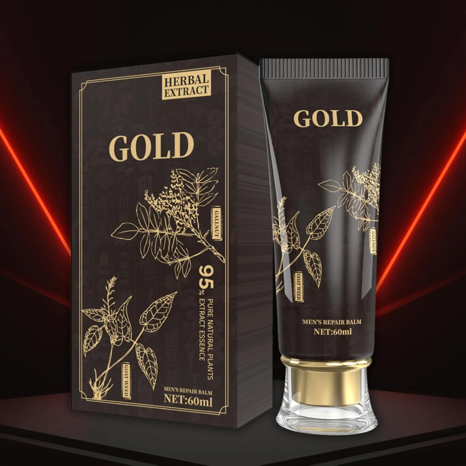 Stamina Boosting Gel – Gold Extra Strength Enlargement Gel for Men, Supports Endurance and Confidence with Natural Ingredients