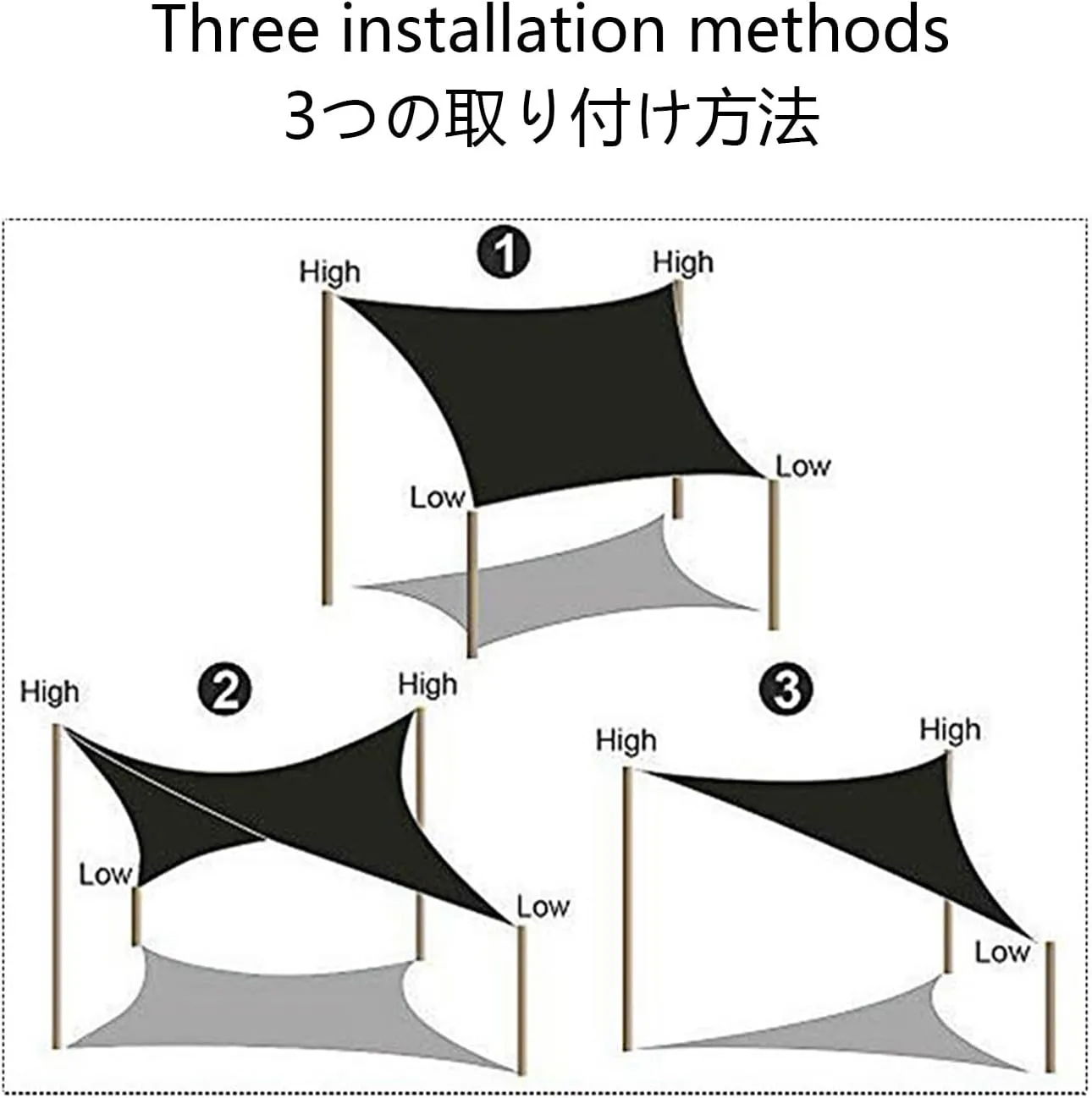 Sun Shade Sails Canopy, Sun Shades Outdoor Patio, Outdoor Shades for Patio, Sunshades for Patio, for Patio Garden Outdoor Facility and Activities (Extra Large)(200x600cm)