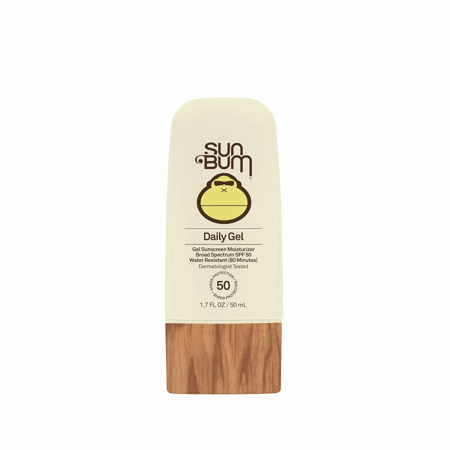 Sun Bum Daily SPF 50 Clear Gel Face Sunscreen - Broad Spectrum Moisturizing Facial Sunscreen with Vitamin E - Vegan and Hawaii 104 Act Compliant (Without Octinoxate & Oxybenzone) - Travel Size 1.7 oz