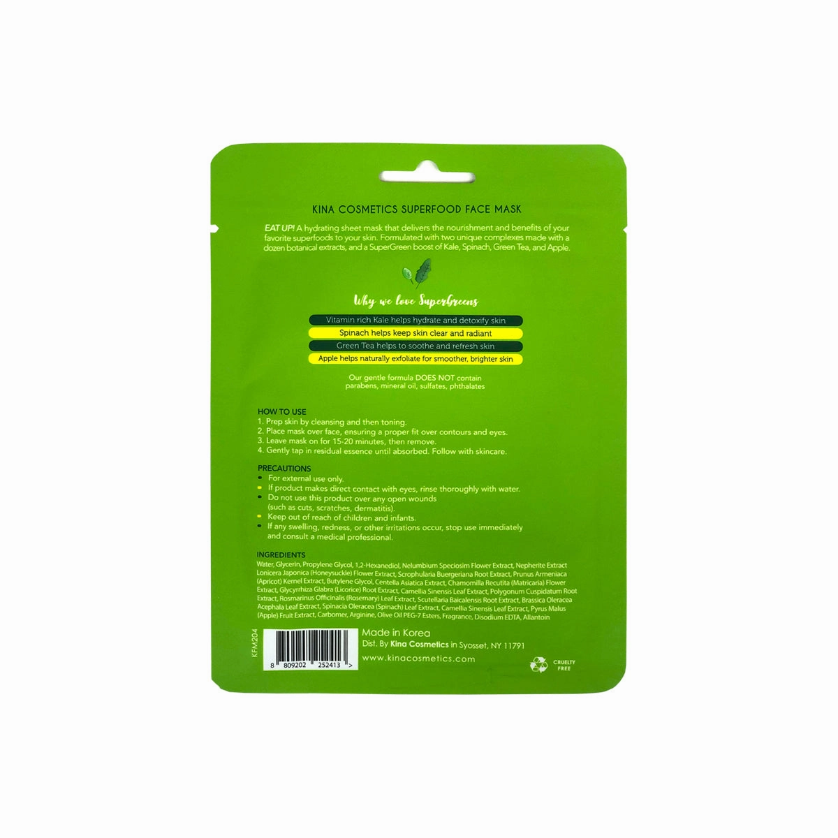 Super Greens Superfood Sheet Mask
