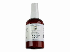 Super Salve Organic Coconut Cleansing Milk 4 oz with Coconut Milk, Aloe Vera Gel, Kukai Nut and Coconut oil