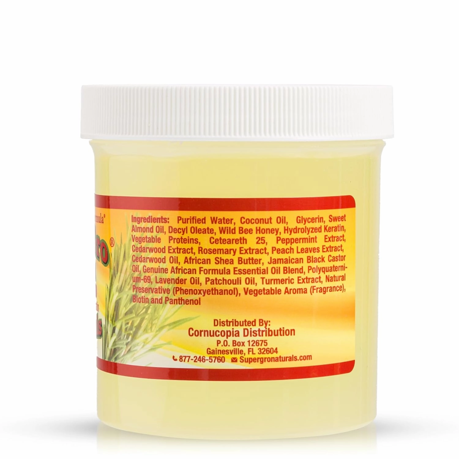 SuperGro Hair Gel with Extra Hold - For Braiding, Locking, Instant Edge Control, Twisting, Retwisting - Natural Grip Jam for Neat Shining - Braid, Loc Care Gel with Black Castor Oil - 16 oz