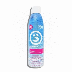 Surface TROPIX Sheer Touch Spray Sunscreen, Water Resistant, UVA/UVB Broad Spectrum, Fast Drying Protection, PABA Free - 6oz - SPF 50-1 PACK