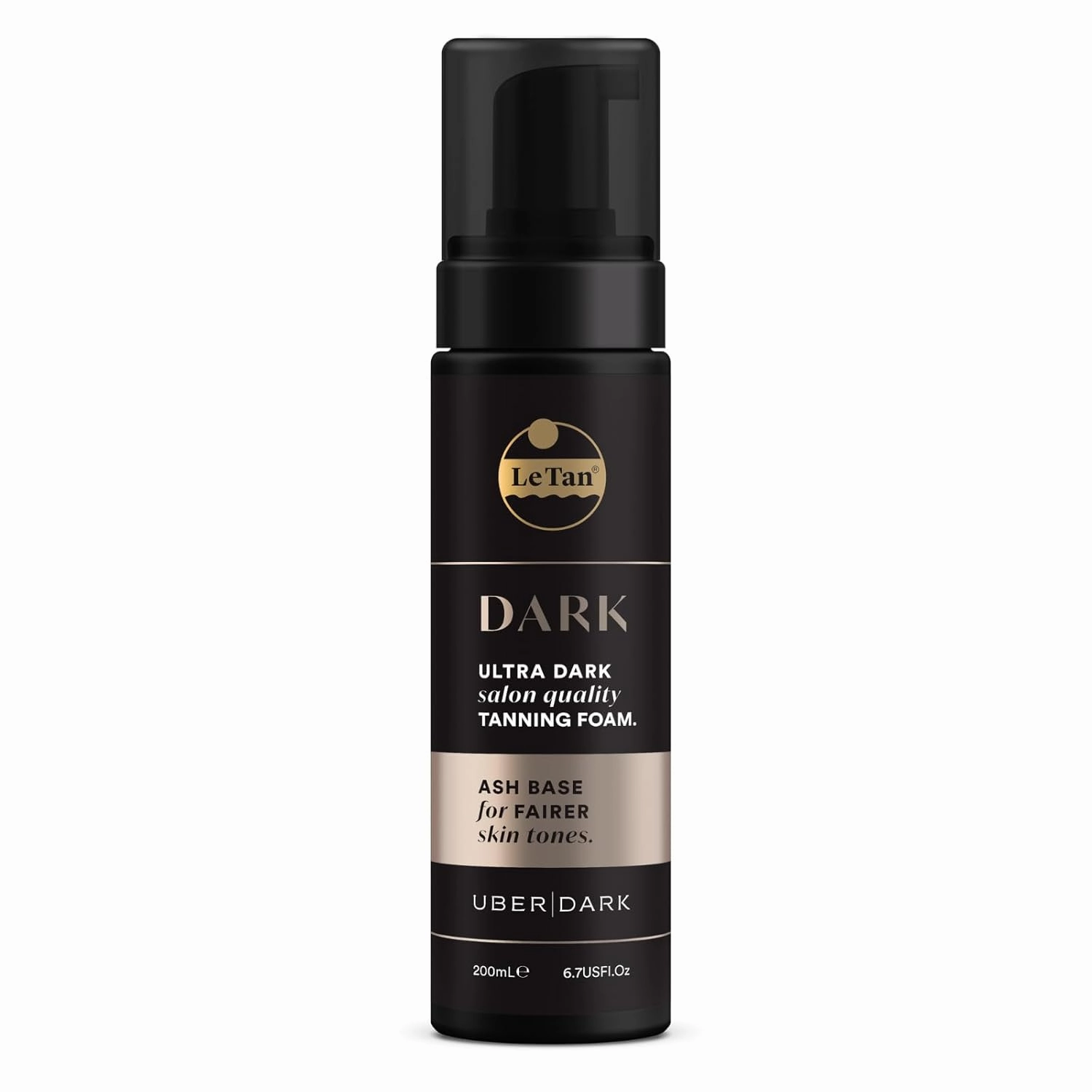Tanning Foam Self Tan Mousse | Self Tanner Foam Ultra Dark Salon Quality Moisturizes & Hydrates for Streak Free Long Lasting Result, No Fake Tan Smell 6.7oz Dark Cool - Brown Tan (Dark Ash)