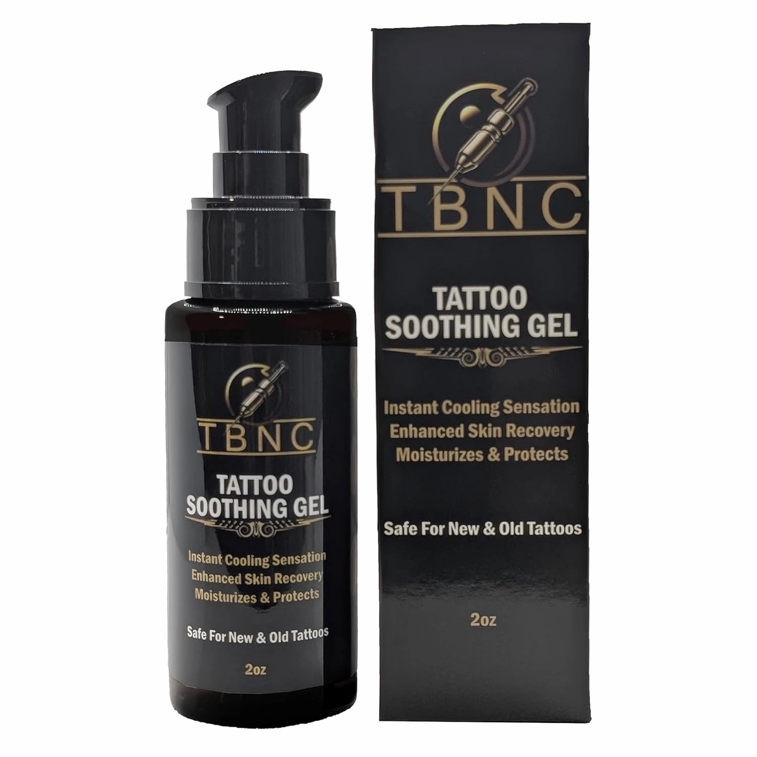 Tattoo Soothing Gel, Fast-Absorbing Formula, Cooling Relief, Fragrance-Free, Tattoo Aftercare