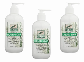 Tea Tree Therapy Tea Tree Liquid Soap 8 oz (3-Pack)