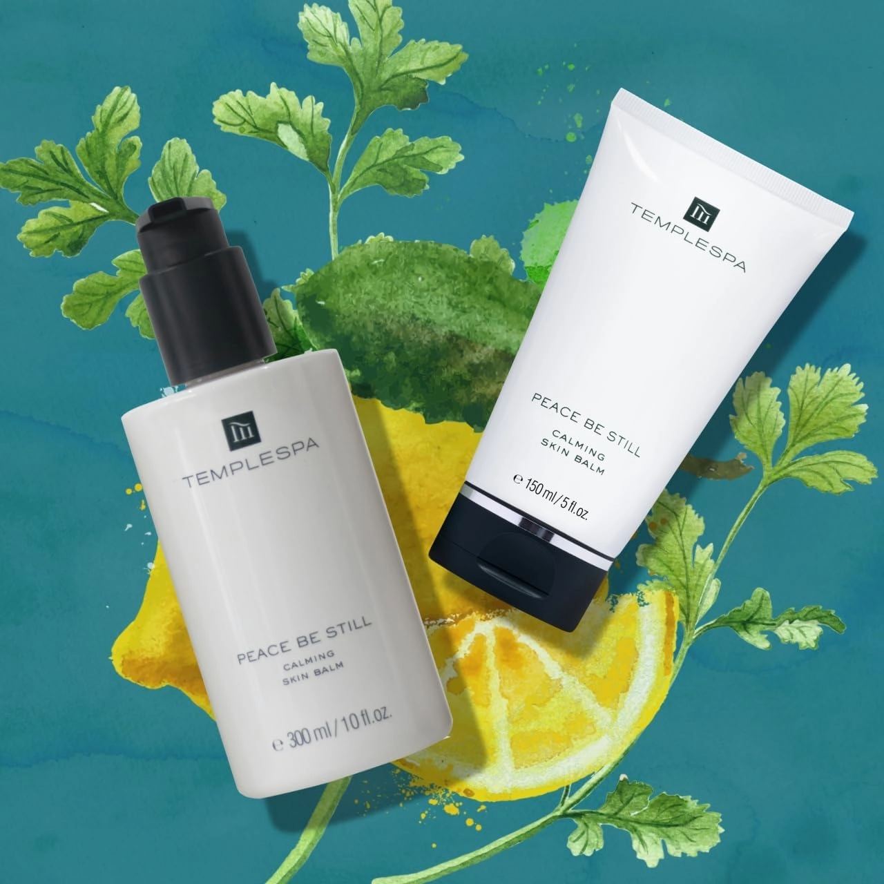 TEMPLESPA | Peace BE Still | Calming Daily Skin Lotion, All Skin Types. Soothing, Moisturizing and Softening Body Moisturiser. Natural Ingredients, Cruelty-Free, Vegan 10 fl.oz.