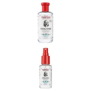 Thayers 2Pk Unscented 12oz Toner and 3oz Unscented Travel Mist Toner