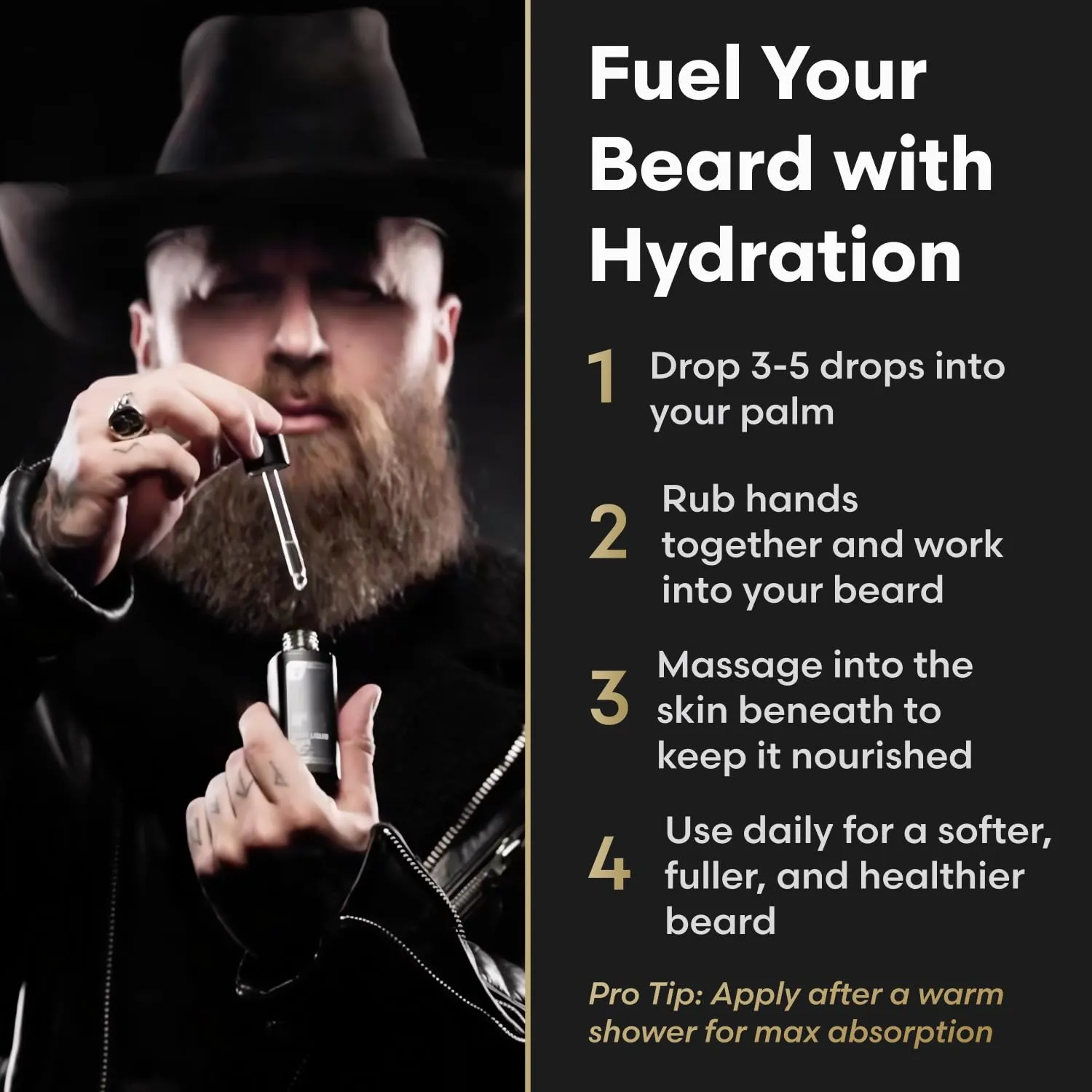 The Beard Struggle Night Liquid Elixir Beard Oil - Platinum Collection - Vanir's Wisdom (1 Fl oz) - Beard Oil for Men - Natural Blend for Softens, Moisturizing, & Healthier Beard Growth