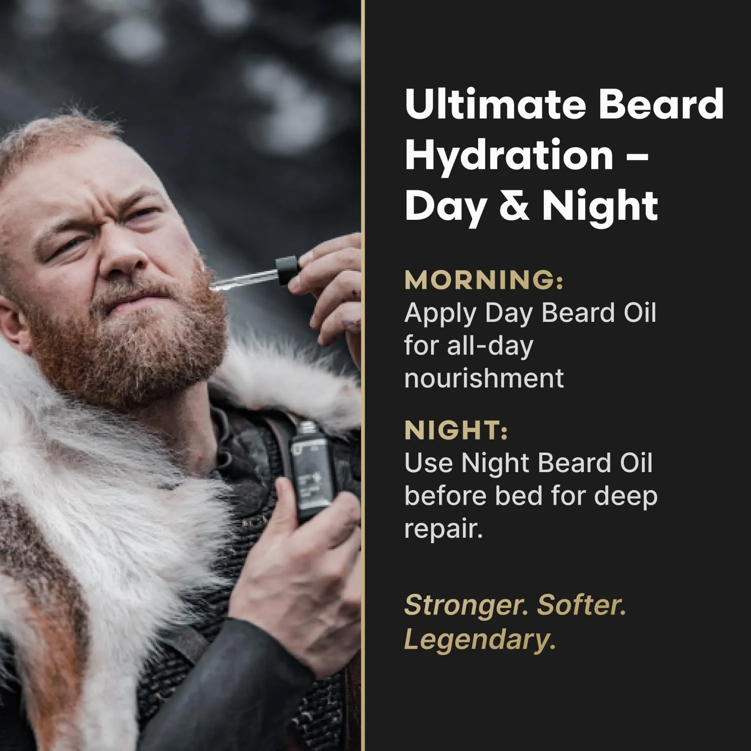 The Beard Struggle Tonic   Elixir Beard Oil Bundle - Gold Collection - Grooming Beard Oil - Softens, Moisturizers, and Strengthens Beard Growth - Pack of 2, Valhalla's Gates