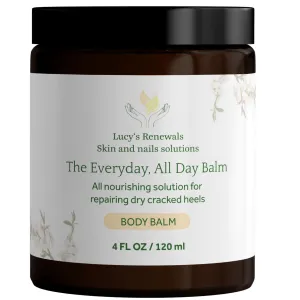The Everyday, All Day Balm – Intense Moisturizer for Cracked Heels, Dry Skin & Body Care | Natural Shea Butter, Tea Tree & Coconut Oil | Paraben-Free (4 FL OZ)