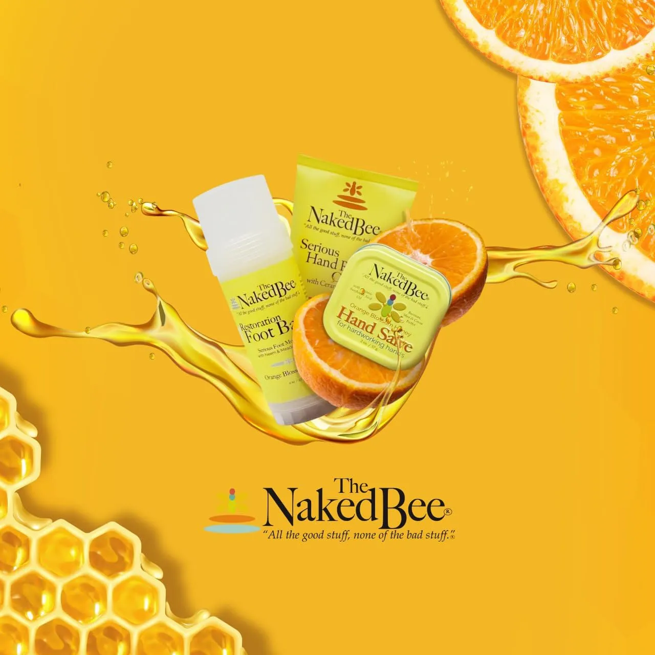 The Naked Bee Ultra-Rich Body Butter, 8 Ounce, Orange Blossom Honey