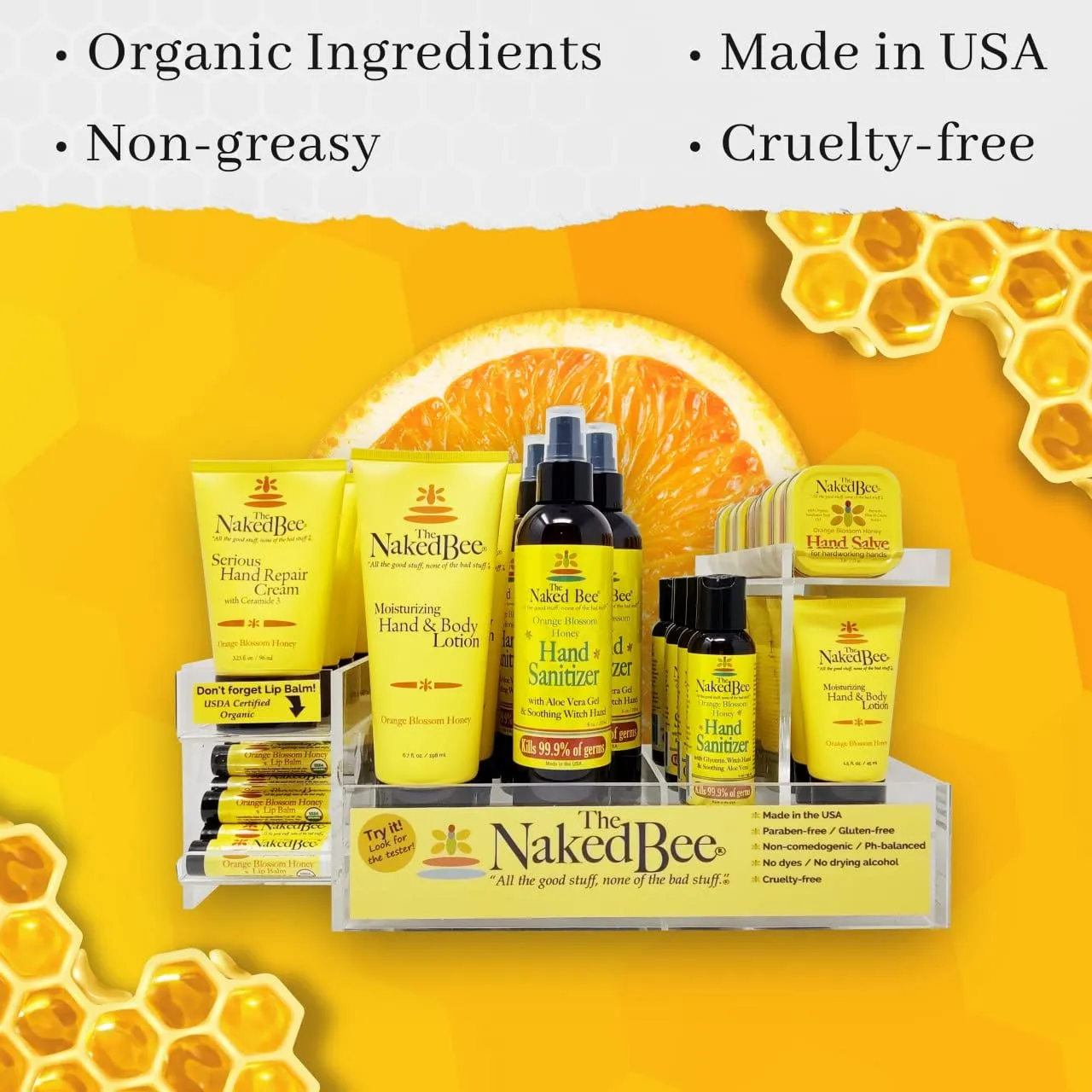 The Naked Bee Ultra-Rich Body Butter, 8 Ounce, Orange Blossom Honey