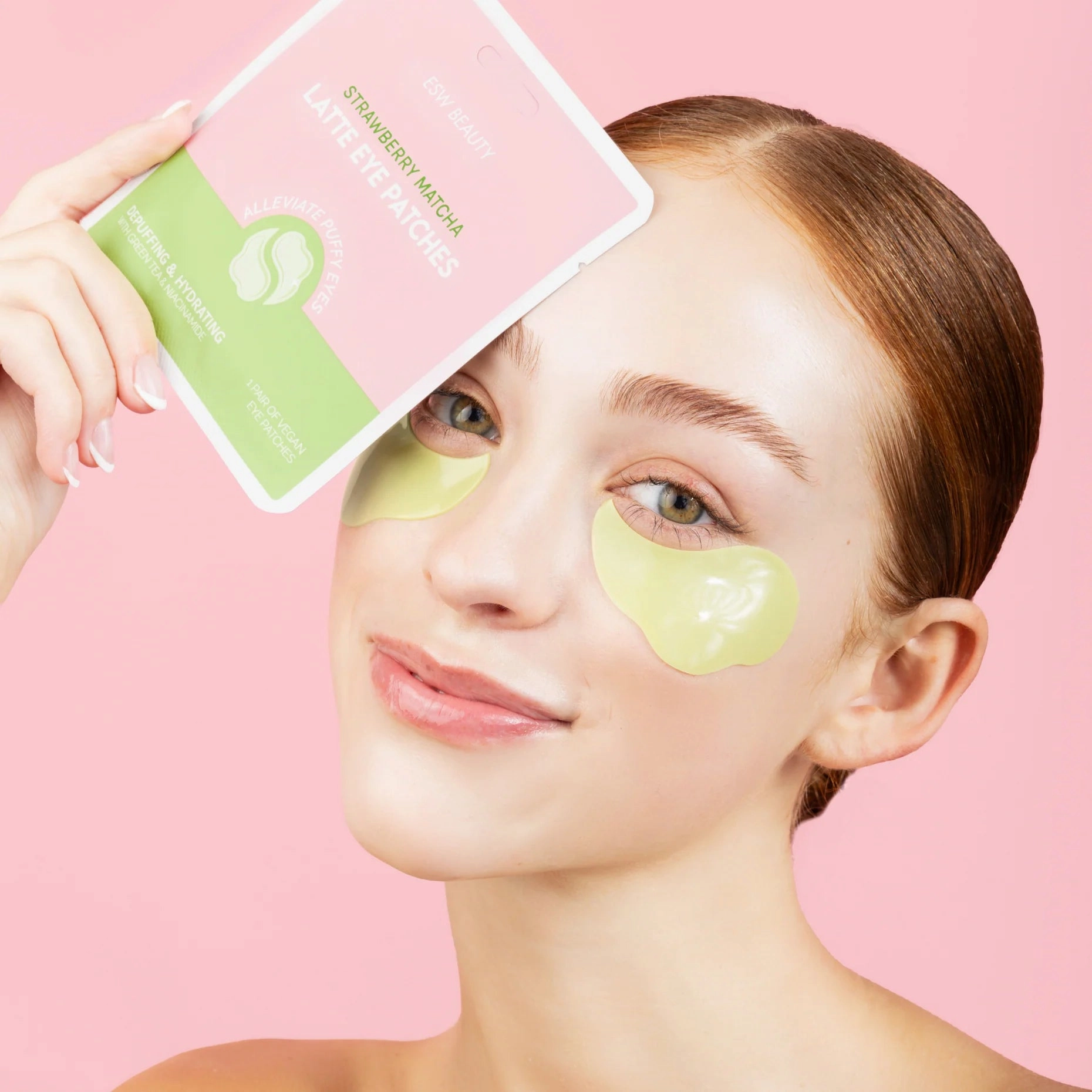 The Latte Eye Patches - Strawberry Matcha Latte