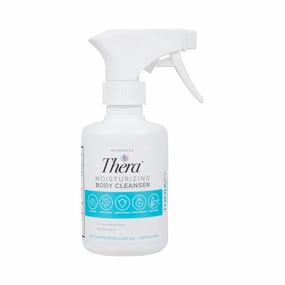 Thera McKesson’s Moisturizing Body Cleanser, Rinse-Free Perineal Spray, Ideal for Incontinence Care, Dimethicone Skin Protectant, 8 oz, 12 Pack