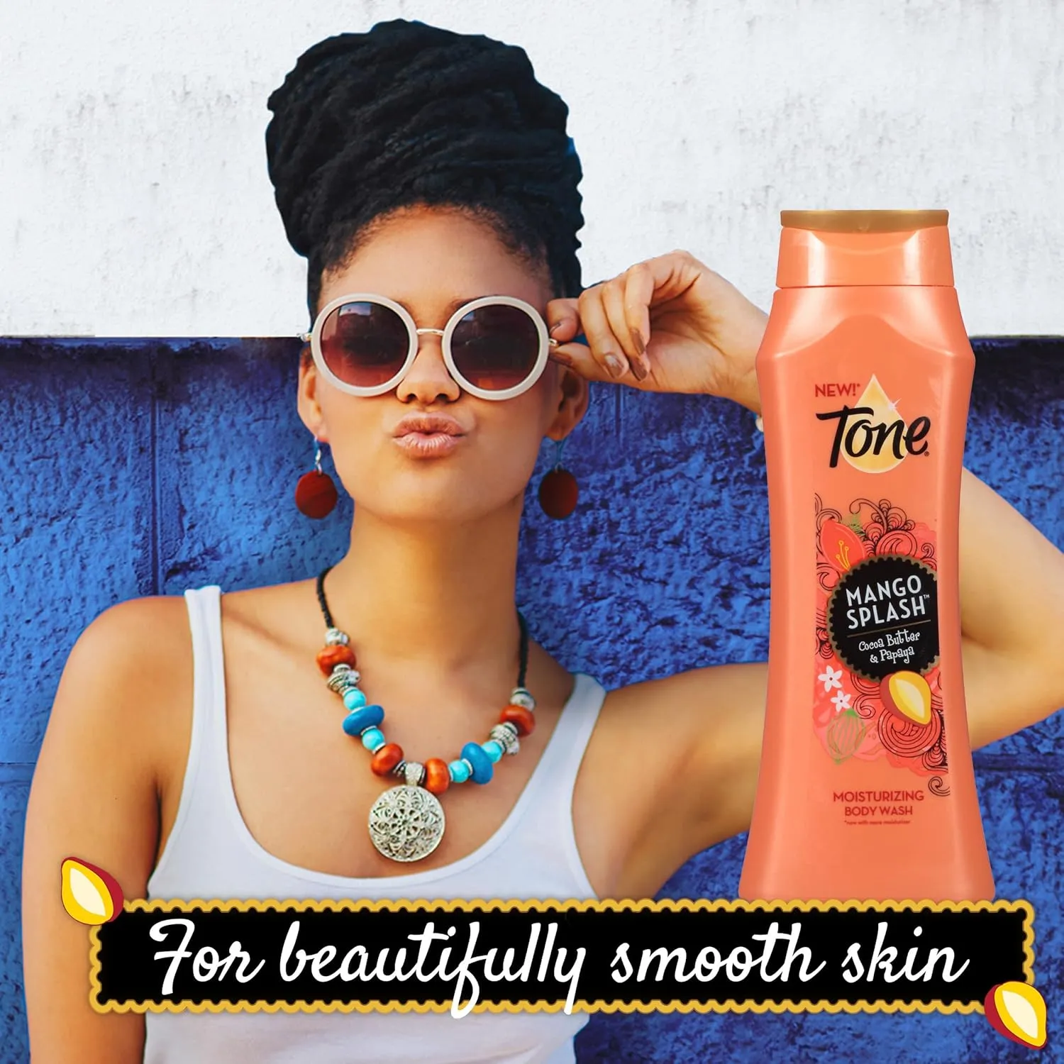 Tone Body Wash, Mango Splash, 16 Ounce (Pack of 6)