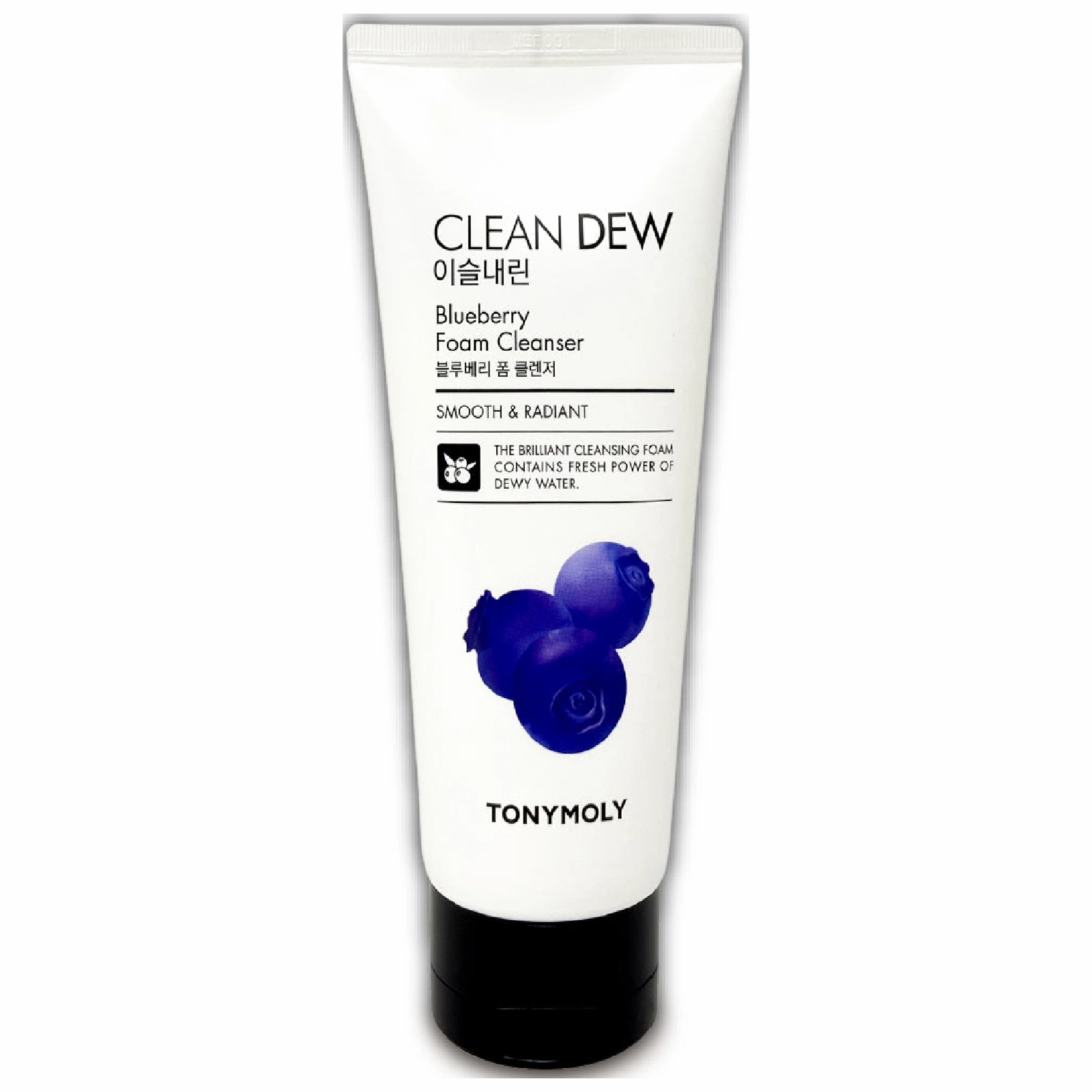 Tonymoly Clean Dew Smooth & Radiant Blueberry Foam Cleanser