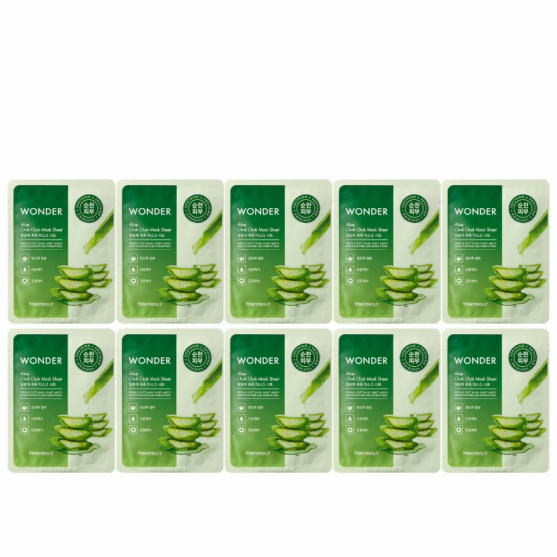 Tonymoly Wonder Aloe Chok Chok Mask Sheet 22g x 10ea