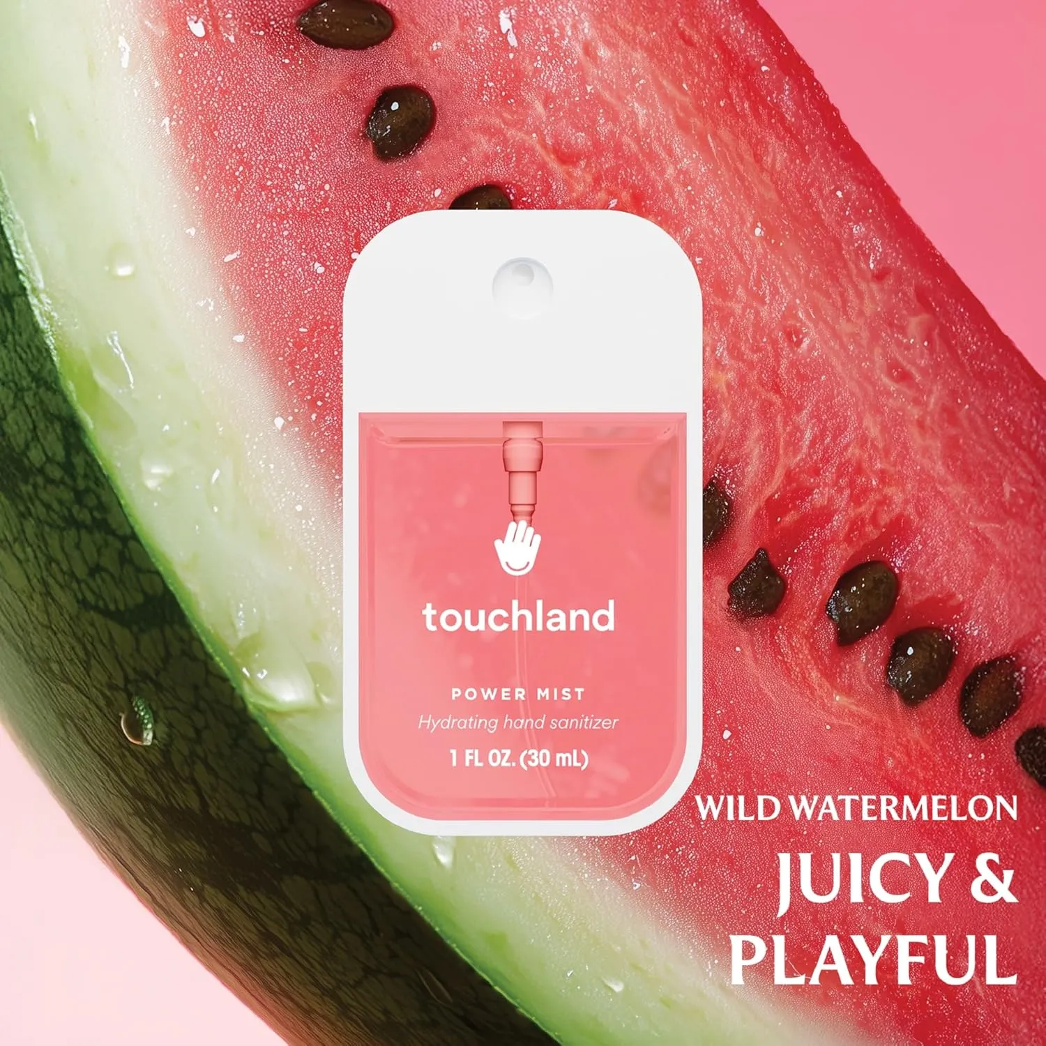 Touchland Power Mist Hydrating Hand Sanitizer Spray, TROPICAL Trio Set (Mango Passion, Beach Coco, Watermelon), 1 FL. OZ. Travel Size (Set of 3)