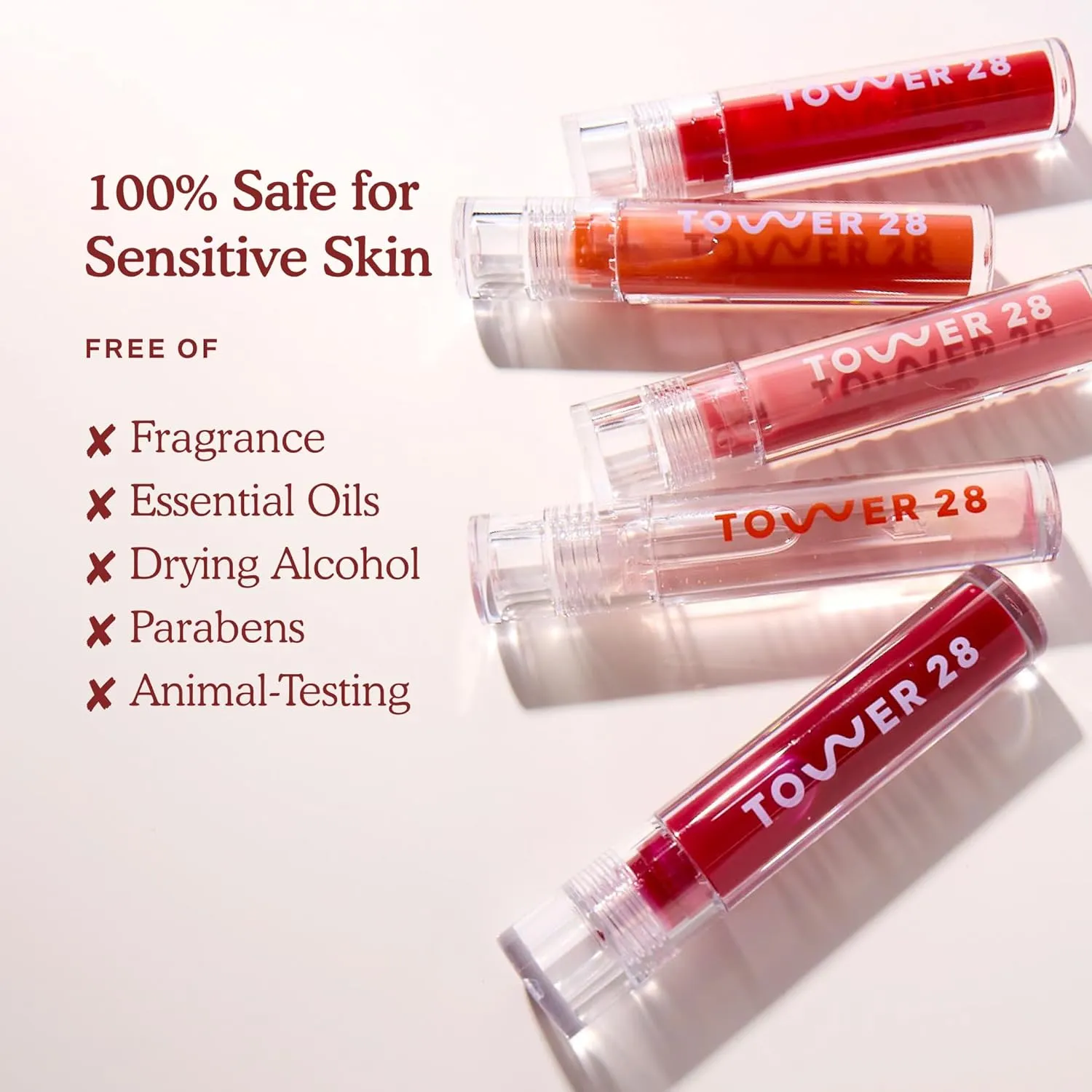 Tower 28 ShineOn Milky Lip Jelly, SESAME, Non-Sticky, Hydrating Vegan Lip Gloss in Milky Mauve, Apricot and Raspberry Seed Oil, Moisturizing, Clean, Cruelty Free