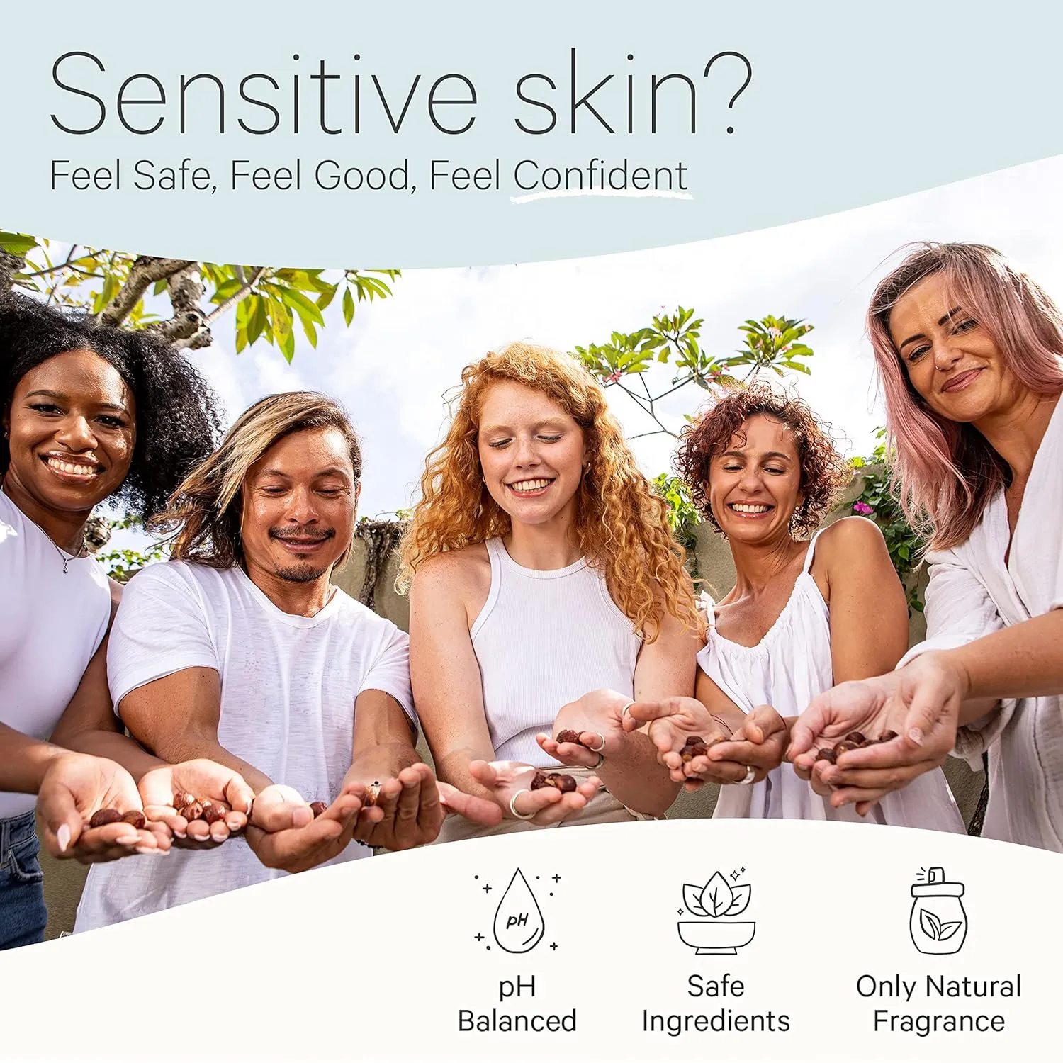 Tree to Tub Unscented Body Wash for Sensitive Skin & Dry Skin - Moisturizing pH Balanced Fragrance Free Body Wash, Hydrating Sulfate Free Body Soap for Women & Men w/Organic Shea Butter, Natural Aloe