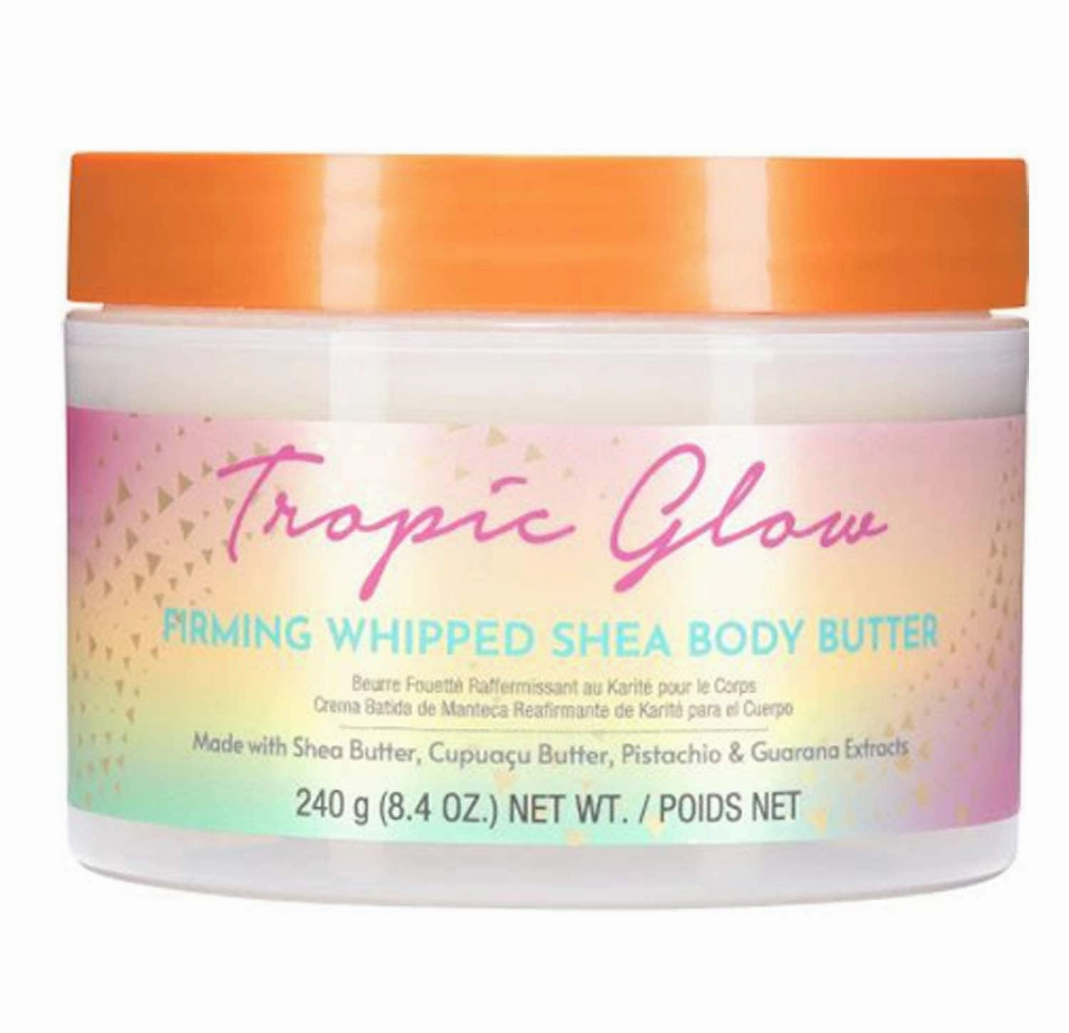 Tree Hut Tropic Glow Whipped Body Butter, Warm Scent with Almond, Golden Amber, and Australian Sandalwood, Long-Lasting Hydration for Soft, Glowing Skin, 8.4 oz