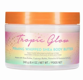 Tree Hut Tropic Glow Whipped Body Butter, Warm Scent with Almond, Golden Amber, and Australian Sandalwood, Long-Lasting Hydration for Soft, Glowing Skin, 8.4 oz