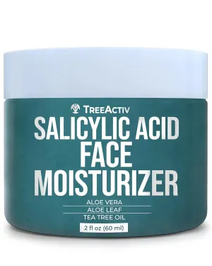 TreeActiv Acne Eliminating Face Cream | Best Natural Extra Strength Fast Acting Treatment for Clearing Facial Acne | Gentle Enough for Sensitive Skin, Adults, Teens, Men, Women | Tea Tree | 2 fl oz