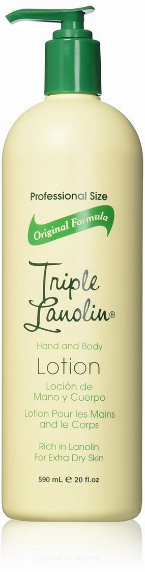 TRIPLE LANOLIN Hand and Body Lotion, 20 Ounce (Pack of 12)