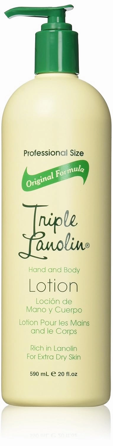 TRIPLE LANOLIN Hand and Body Lotion, 20 Ounce (Pack of 12)