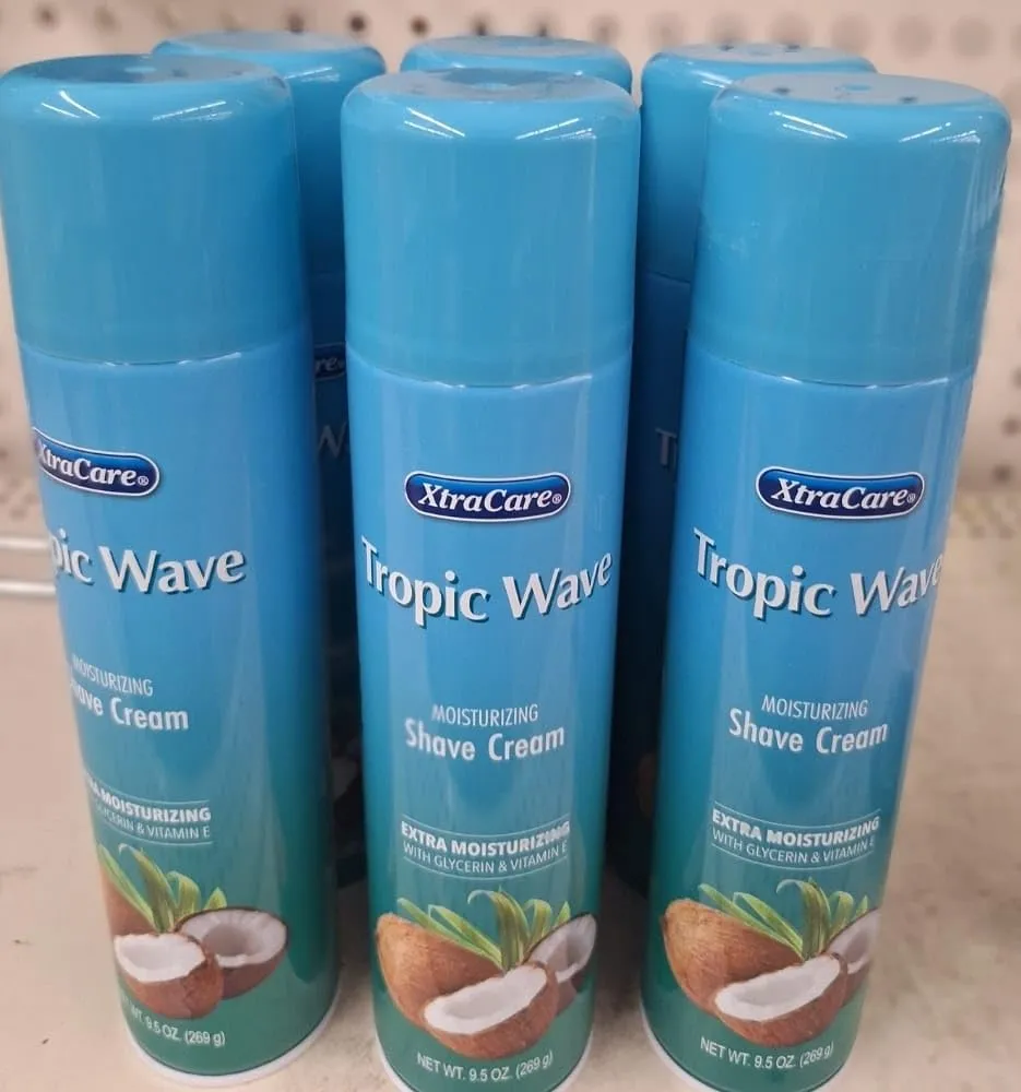 Tropic wave moisturizing shave cream extra moisturizing with glycerin & vitamin E