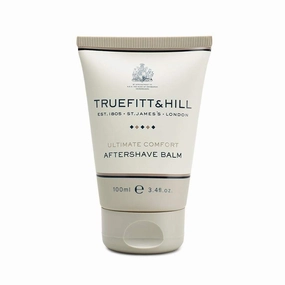 Truefitt & Hill Luxury Aftershave Balm - Ultimate Comfort - Premium Soothing Moisturizer with Aloe Vera Extract - Ideal for Sensitive Skin, Razor Burn Relief, and a Silky Smooth Finish - 3.38 oz.