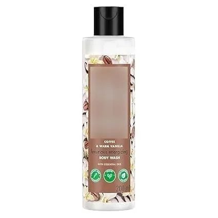 Tubees Moisturisng Body Wash 200ml|| with Coffee & Warm Vanilla|| Sulfate Free|| Paraben Free- Liquid Shower Gel