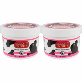 Udderly Smooth Extra Care Cream with 20% Urea for dry skin, Unscented, 8 Ounce, 2 Count