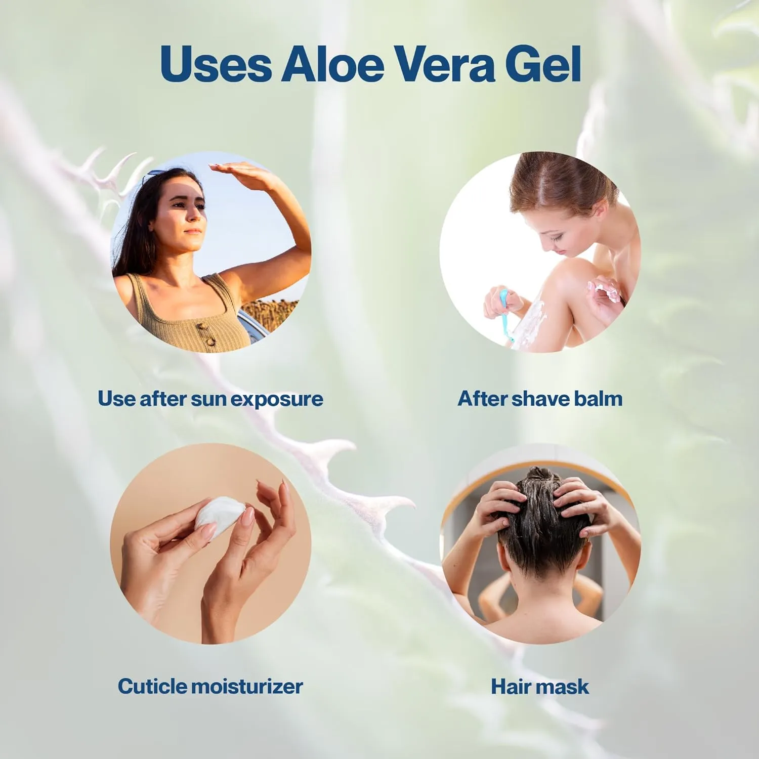uh*Roh*Muh 100% Pure Half Gal Aloe Vera Gel - Thick, Natural Aloe Gel || Sourced from Guatemala & Packaged in USA || Ultra-Moisturizing & Nourishing - (Net Wt. 1.8 kg / 3.7 lbs)