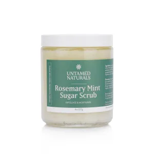 Ultra Hydrating, Moisturizing Rosemary Mint Sugar Scrub to Exfoliate Body 8oz/227g