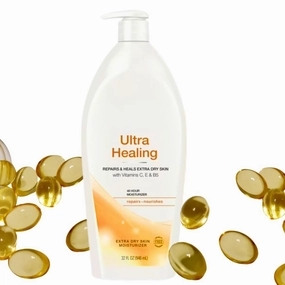 Ultra Healing Hand and Body Lotion, Vitamin C E B5 Enriched, Deep Moisturizing Formula, 32 oz