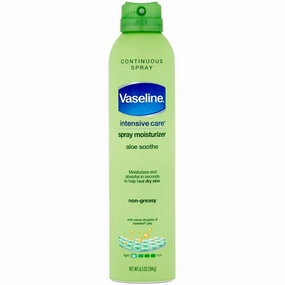 Vaseline Spray & Go Moisturizer, Aloe Fresh, 6.5 oz (Pack of 4)