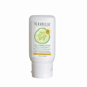 VERABELLA Cucumber Aloe MoistureScreen Lightweight Daily Moisturizer for Face, 2.5 oz