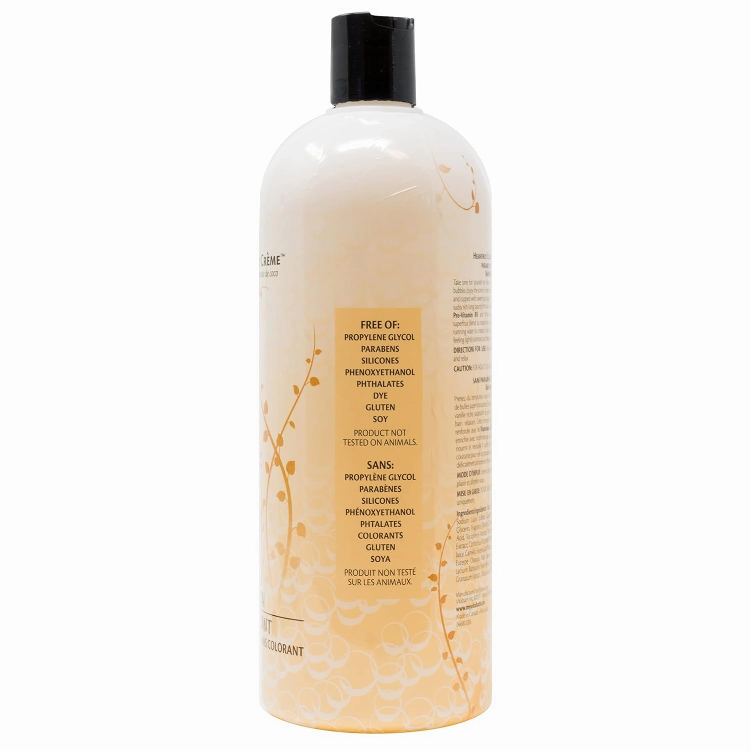 Vitabath Heavenly Coconut Crème Bubble Bath Rich Foaming Bubbly Soak & Relaxing Aromatherapy Moisturizing & Nourishing Indulgent Suds for Women & Men All Skin Types - 33.8 fl oz