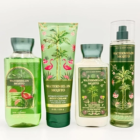 Watermelon Mojito Bath & Body 4-Piece Bundle | Shower Gel, Ultimate Hydration Body Cream, Body Lotion and Fine Fragrance Mist