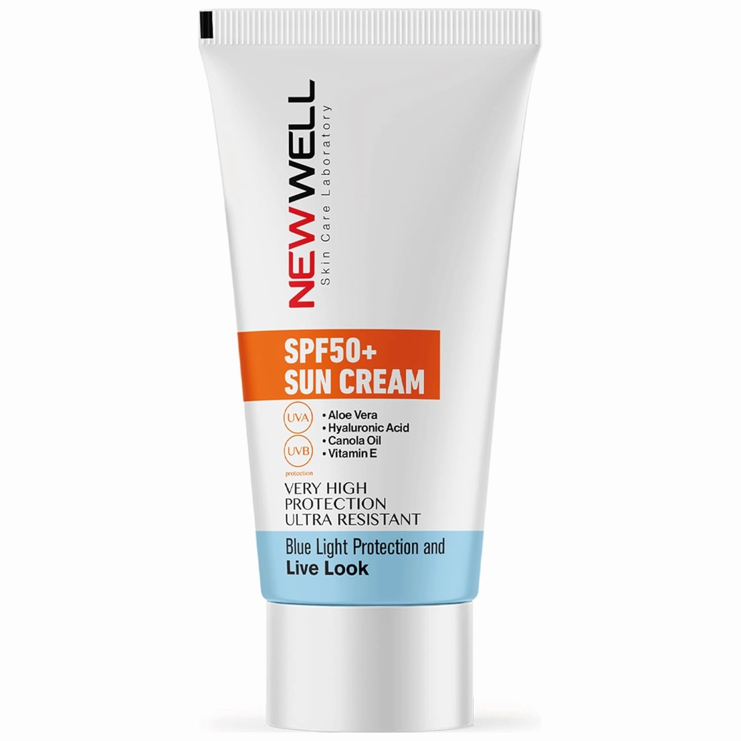 Waterproof Moisturizing Sunscreen 50 ml. | High Protection with Aloe Vera SPF 50  | Face Sunscreen with UVA/UVB Protection
