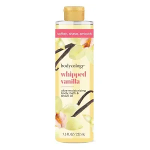 Whipped Bodyc.ology Vanilla Body Oil, Bath & Shave Oil, Ultra Moisturizing with Vitamin E, 7.5 fl oz, pack 1