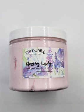 Whipped Soap Scrub - Luscious - Cleans and Exfoliates, Moisturizing, 8 oz, Select Favorites (LAVENDER)