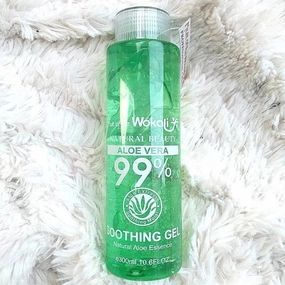 Wokali 99% Natural Aloe Vera Soothing Gel - 300ml | Aloe Vera Gel for Face and Body Hydration
