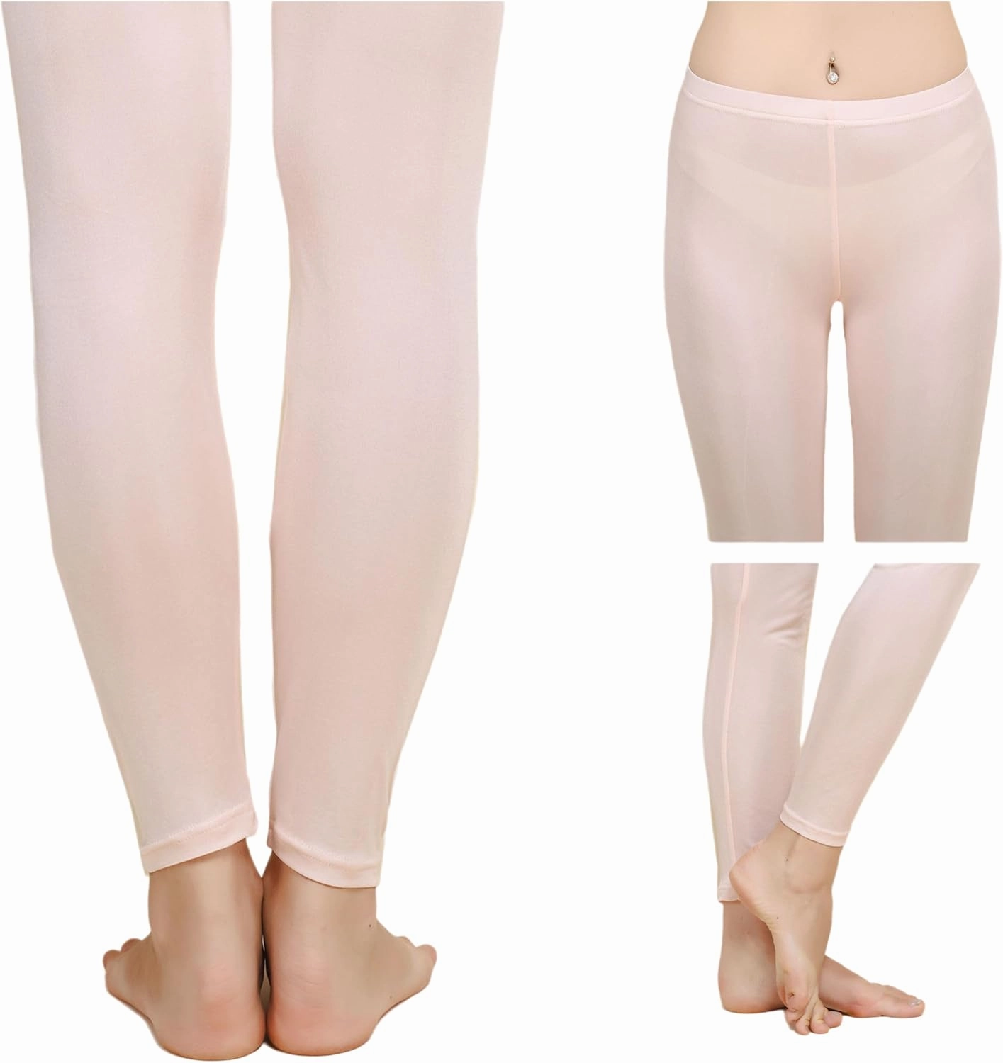 Women Mulberry Silk Thermal Long Johns Underwear Bottom Lightweight Silk Leggings Base Layer Pants