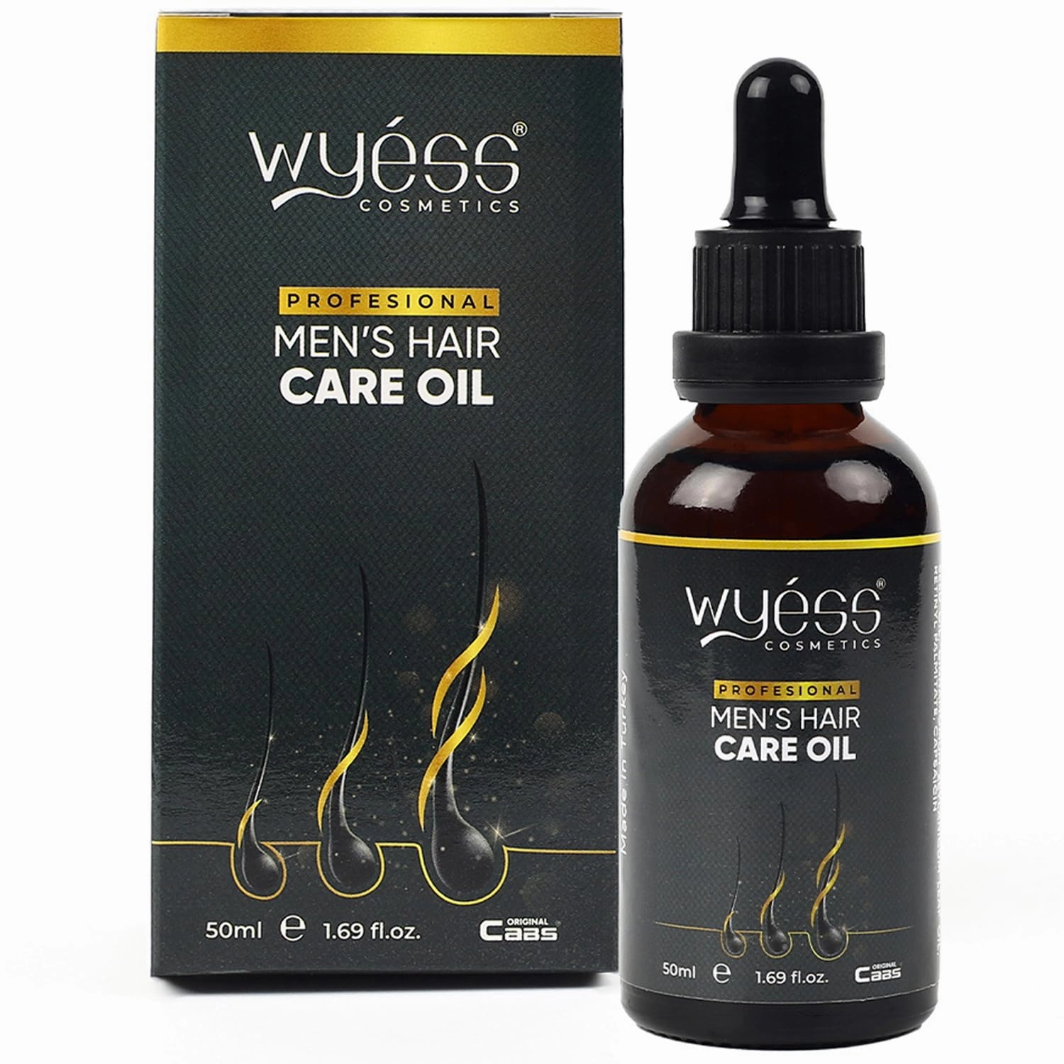 WYESS Natural Argan Oil Serum for Men's Hair Growth, Stimulating and Easy to Use