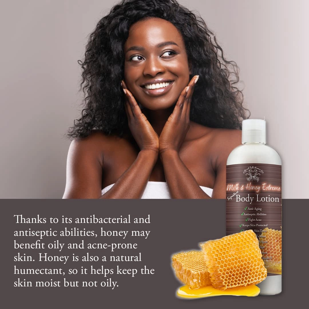 Yadain Milk & Honey Extreme Body Lotion | Moisturizing Body Lotion For Anti-Aging & Skin Protection, 12oz